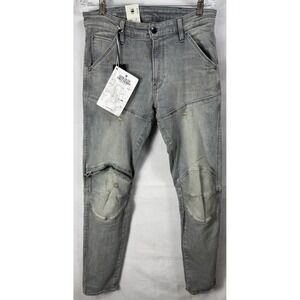 G-Star Raw Men's 5620 Elwood Knee 3D Skinny Jeans Vtg Oreon Grey MSRP $190 Read